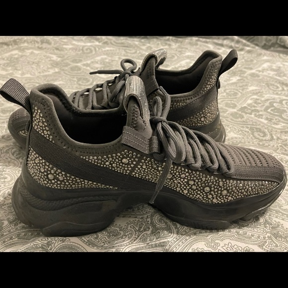 Steve Madden Maxima Rhinestone Tennis Shoes - Picture 5 of 5